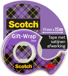 Plakband Scotch Gift-Wrap Tape 19mmx15m op dispenser