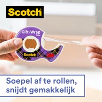 Plakband Scotch Gift-Wrap Tape 19mmx15m op dispenser-2