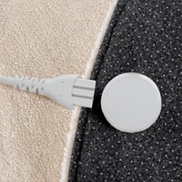 Elektrische stoelverwarmer Inventum van zachte teddystof-3