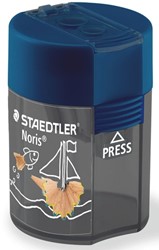 Puntenslijper Staedtler Noris 512 dubbel met opvangbak blauw