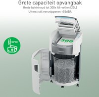 Papiervernietiger Leitz IQ OptiMax Autofeed 300 P4 snippers 4x10mm-1