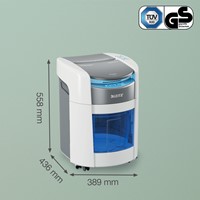Papiervernietiger Leitz IQ OptiMax Autofeed 150 P4 snippers 4x10mm-3