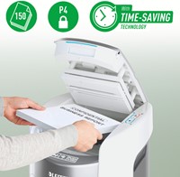 Papiervernietiger Leitz IQ OptiMax Autofeed 150 P4 snippers 4x10mm-2