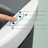 Papiervernietiger Leitz IQ OptiMax Autofeed 200 P4 snippers 4x10mm-4