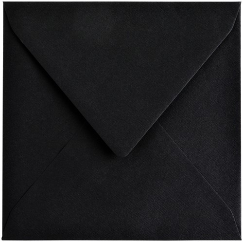 Envelop Papicolor 140x140mm ravenzwart pak à 6 stuks-2