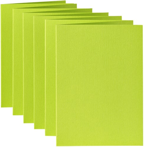 Correspondentiekaart Papicolor dubbel 105x148mm appelgroen pak à 6 stuks-2