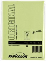 Correspondentiekaart Papicolor dubbel 105x148mm appelgroen pak à 6 stuks-3