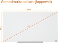 Glasbord Nobo Impression Pro 99,3x55,9cm briljant wit-2