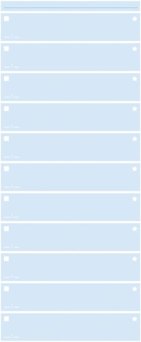 Things to do Djois Atlanta recycled papier Today 140x297mm 125vel 70gr blauw-2