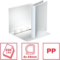 Presentatieringband Esselte Essentials panorama A4 4-rings D-mechaniek 44mm wit-1