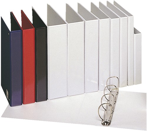 Presentatieringband Esselte Essentials panorama A4 4-rings D-mechaniek 77mm wit-2