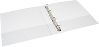 Presentatieringband Quantore A4 Maxi 4-rings D-mech 44mm wit