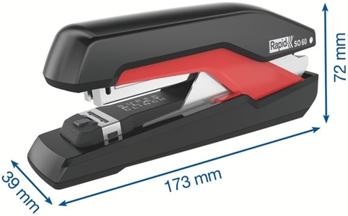 Nietmachine Rapid Supreme fullstrip S1O60 60 vel zwart/rood-3