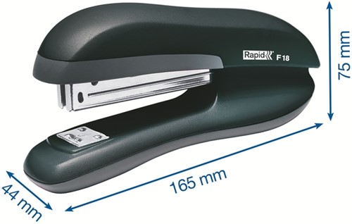 Bureaunietmachine Rapid Fashion full-strip F18 30 vel zwart-2