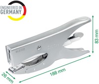Niettang Leitz achterlaadmodel P3 40 vel zilver-2