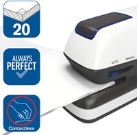 Nietmachine elektrisch Rapid Optima Grip 20vel zilver/zwart-1