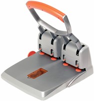 Perforator Rapid Supreme Heavy Duty HDC150/4 4-gaats 150 vel zilver/oranje