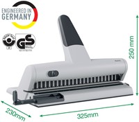 Perforator Leitz 5115 heavy duty 23 gaats zilver-5