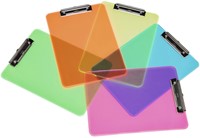 Klembord MAUL A4 staand transparant PS neon blauw-4