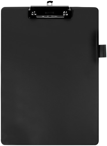 Klembord Quantore A4 staand zwart met 100mm klem + penlus
