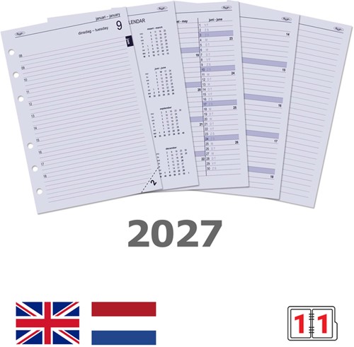 Agendavulling 2027 Kalpa A5 1dag/1pagina-2