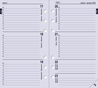 Organizer Kalpa Personal inclusief agenda 2026/27 7dagen/2pagina's bloemenzee blauw-4