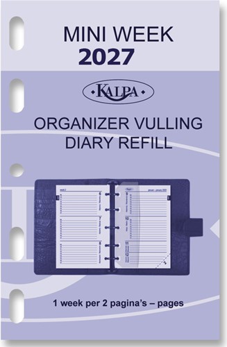 Agendavulling 2027 Kalpa Mini 7dagen/2pagina's