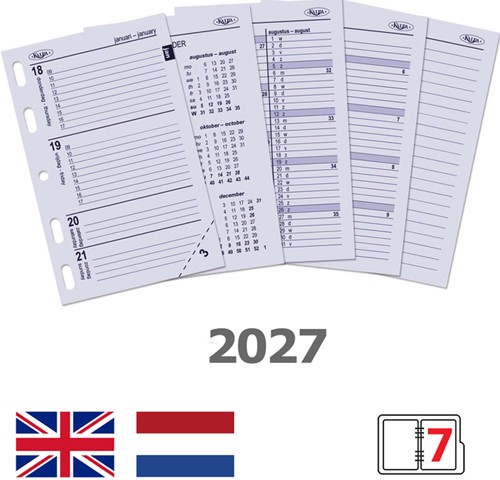 Agendavulling 2027 Kalpa Mini 7dagen/2pagina's-2
