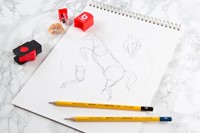 Puntenslijper-gum Bruynzeel Teens display à 25 stuks assorti-2