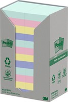 Memoblok Post-it 653-1RPT 38x51mm rainbow pastel 24 stuks