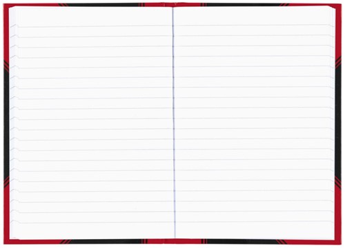 Notitieboek Bantex zwart/rood A5 lijn 70gr 96vel-3