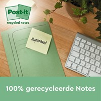 Memoblok Post-it 655-1B recycled 76x127mm canary yellow 6 stuks-3