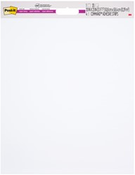 Meeting chart Post-it 566 Super Sticky 50.8x58.4cm wit incl Command bevestigingsstrip 2 stuks
