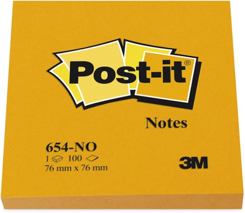 Memoblok Post-it 654 76x76mm oranje 100 vel-3
