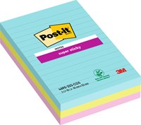 Memoblok Post-it 4690 Super Sticky 101x152mm Cosmic 3 stuks