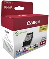 Inktcartridge Canon CLI-581XXL zwart + 3 kleuren-2