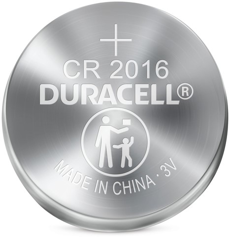 Batterij Duracell knoopcel 2xCR2016 lithium Ø20mm 3V-90mAh-2