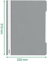 Snelhechter Leitz Standaard A4 gerecycled PP geel-3