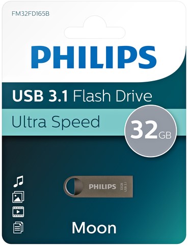 USB stick 3.1 Philips Moon USB-A 32GB grijs-3