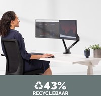 Monitorarm Fellowes Platinum Series dubbel horizontaal-4
