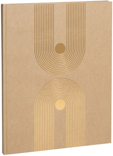 Gastenboek Exacompta Graphik 270x220mm blanco kraft-3