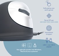Ergonomisch muis R-Go HE Break Draad Rechts M-2