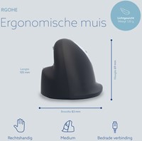 Ergonomisch muis R-Go HE Break Draad Rechts M-3
