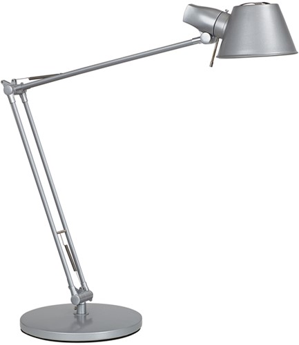 Bureaulamp MAUL Rock LED voet zilvergrijs-2