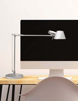 Bureaulamp MAUL Rock LED voet zilvergrijs-2