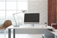 Bureaulamp MAUL Rock LED voet zilvergrijs-3