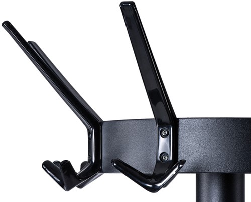 Kapstok MAUL Caligo staand 175cm 32 haken zwart RAL9004-2