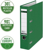 Giro-/bank ordner Leitz A4 met dubbele mechaniek 80mm PP groen-1