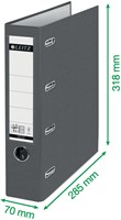 Giro-/bank ordner Leitz A4 met dubbele mechaniek 80mm PP groen-3