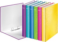 Ringband Leitz WOW A4 maxi 2-rings D-mechaniek 25mm roze-3